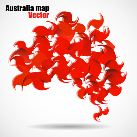 Abstract Australia map.のイラスト素材
