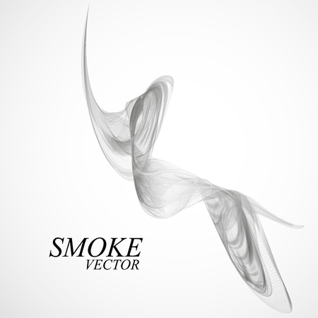 Abstract black smoke on white background, vector illustration eps 10のイラスト素材