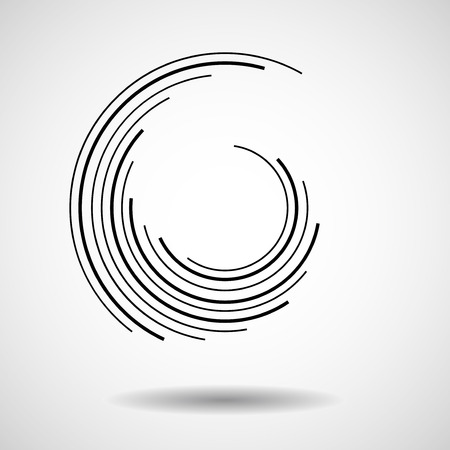 Abstract technology circles, geometric logoのイラスト素材