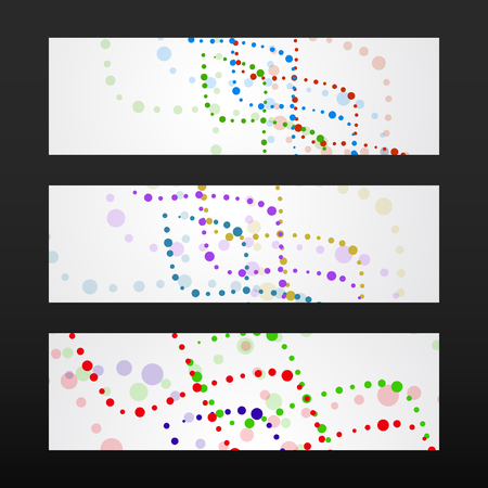 Banner with DNA spiral. Molecule structure. Abstract backgroundのイラスト素材