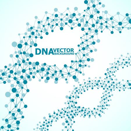 Abstract DNA spiral, molecule structureのイラスト素材