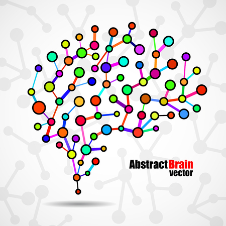 Abstract brain human, molecular structure. Vector illustration. Eps 10のイラスト素材