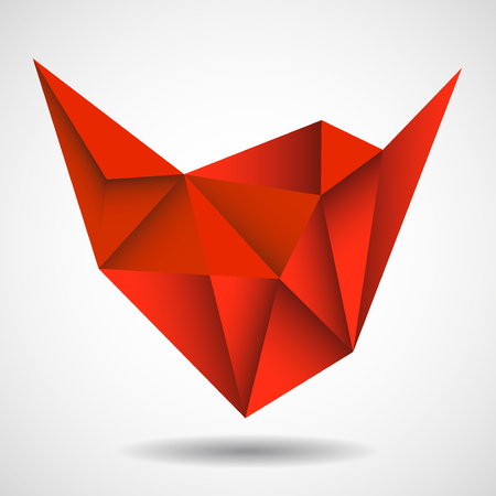 Abstract geometric shape from triangles, abstract form, vector illustration, eps10のイラスト素材