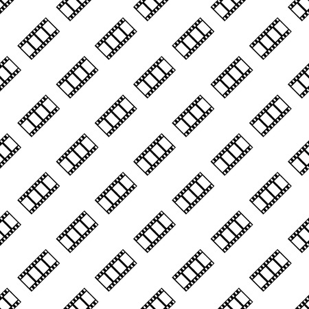 Seamless pattern of film strip. Vector backgroundのイラスト素材