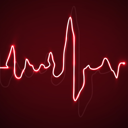 Abstract heart beats. Cardiogram background. Medicine. Vectorのイラスト素材