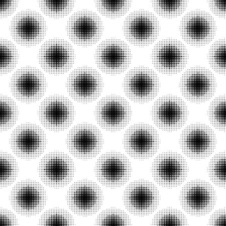 Halftone seamless pattern with dotted circles. Modern stylish texture. Geometric backgroundのイラスト素材