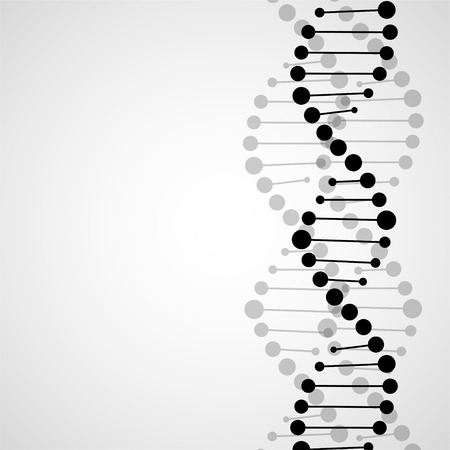 Abstract spiral of DNA, stylish molecule background, vector logo, eps 10のイラスト素材
