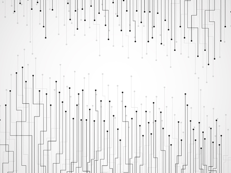 Abstract background of lines and dots. Technology geometric graphicのイラスト素材