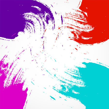Abstract colorful grunge background. Brush stroke and texture. Grunge brush. Vector designのイラスト素材