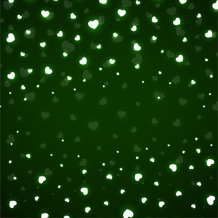Background with glowing hearts, valentine's day. Vectorのイラスト素材