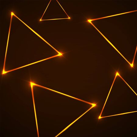 Abstract background with neon triangles for design. Geometric figureのイラスト素材