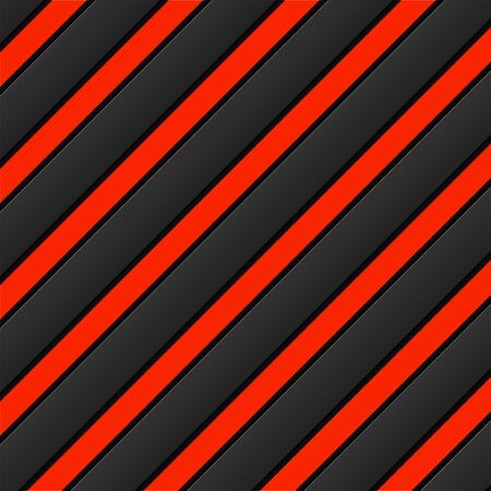 Black-red background of stripes with shadow, geometric banner, vectorのイラスト素材