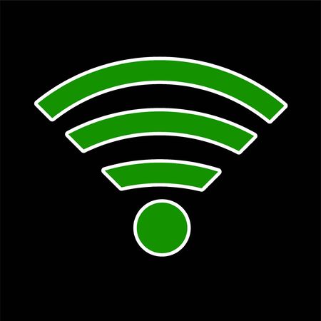 Wifi sign. Wireless network icon. Wifi zoneのイラスト素材