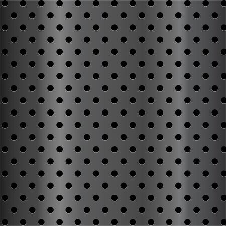 Metal steel texture of holes, halftone patternのイラスト素材