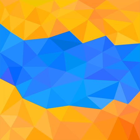 Abstract color geometric background. Vector polygon patternのイラスト素材
