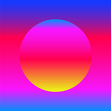 Colorful background with gradient ball. Vector geometric illustration