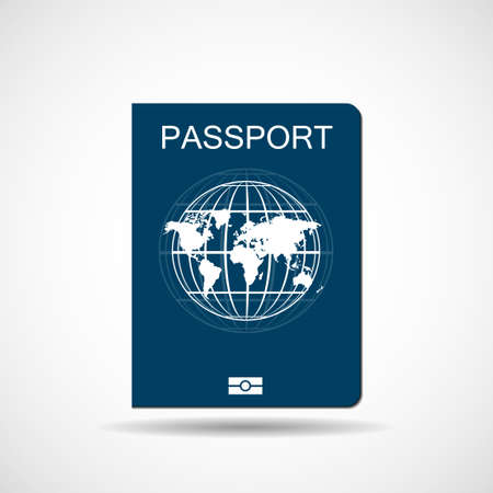 International passport sign isolated on white background. Vector illustrationのイラスト素材