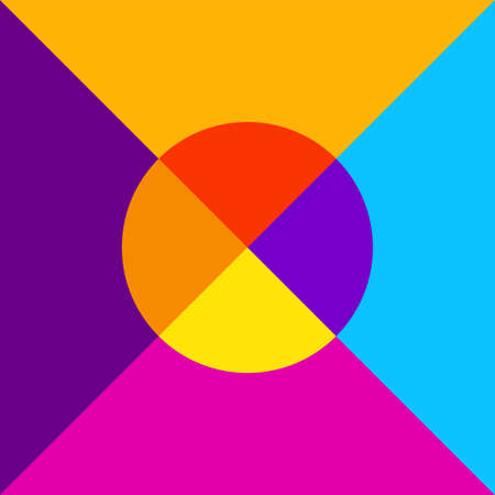 Colorful geometric design. Bright background with trendy style. Vector illustrationのイラスト素材