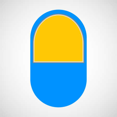 Medical pill icon, medicine icon, pharmacy symbol, health tablet. vector illustrationのイラスト素材