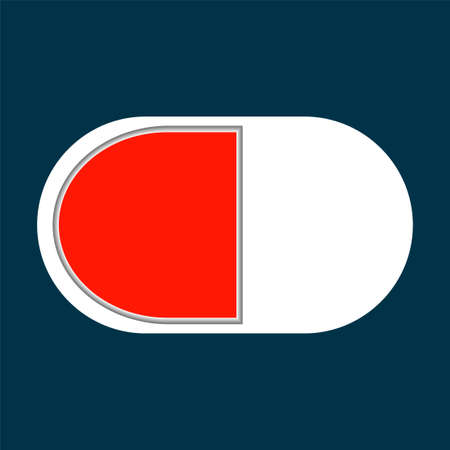 Medical pill icon, medicine icon, pharmacy symbol, health tablet. vector illustrationのイラスト素材