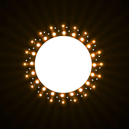 Halftone glowing dotted circles. Dots in round shape. vector logoのイラスト素材