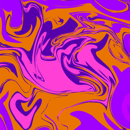Abstract futuristic spirals of colorful lines, bright multicolored background