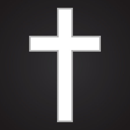 Religion cross icon. Christian symbol. Vector illustration, eps10のイラスト素材