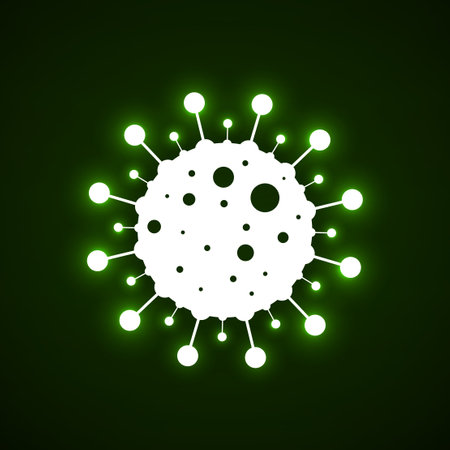 Coronavirus Icon on white background. Pandemic symbol. Isolated Vector Iconのイラスト素材