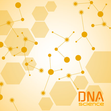 Colorful molecule DNA. abstract background. vector illustrationのイラスト素材