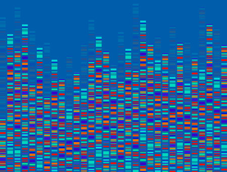 Dna test infographic. Dna test, barcoding, genome map. Graphic concept for your designのイラスト素材