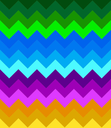 Abstract geometric pattern with colorful stripes, zigzag printのイラスト素材