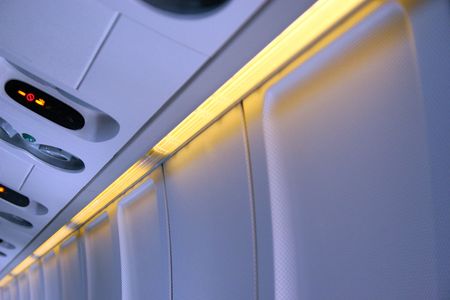 Airplane insideの写真素材