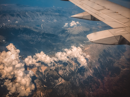 Wing of planeの写真素材