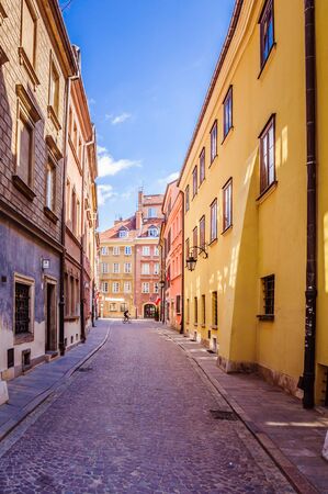 Colourful buildings in the historical part of the cityの写真素材