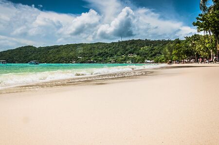 Sunny Thai beach on the Phi Phi islandの写真素材