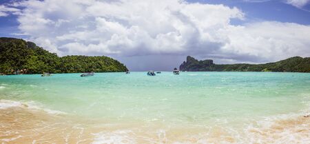 Sunny Thai beach on the Phi Phi islandの写真素材