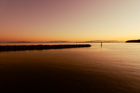 Sunset in British Columbiaの写真素材
