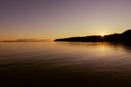 Sunset in British Columbiaの写真素材