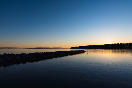 Sunset in British Columbiaの写真素材