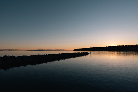 Sunset in British Columbiaの写真素材