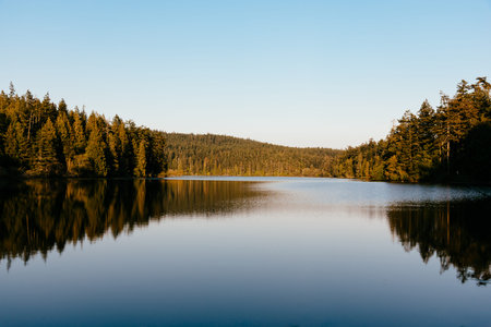 Calm mountain lake in Washington state