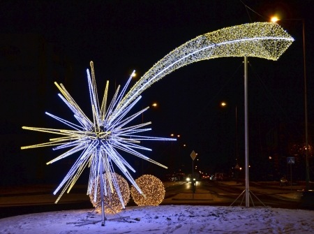 star, atmosphere of Christmasの写真素材