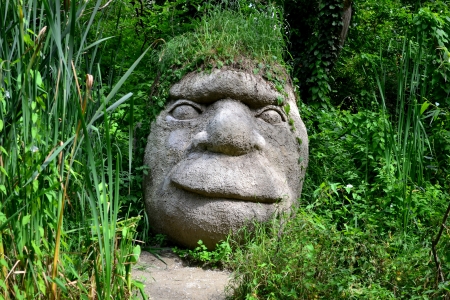 Statue headの写真素材