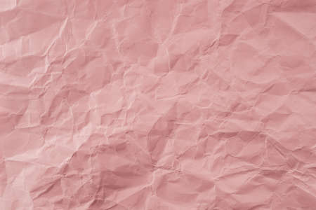 Crumpled Rose paper with soft texture. Simple background.の写真素材