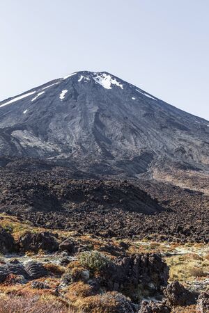 Tongariro alpine track. Valley of Three Volcanoes. North Island New zealandの写真素材