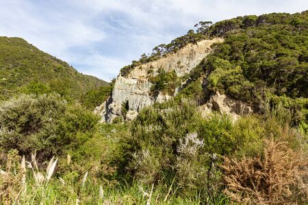 Views of Putangirua Pinnacles. North island new zealandの写真素材