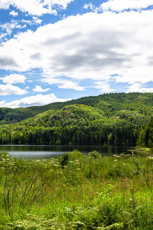 View of Lake Tagasuk. Siberia, Russia
