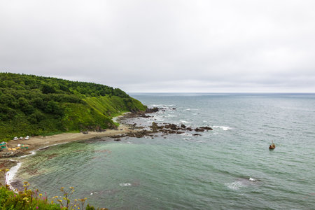 Cape Acute. South Sakhalin, Russiaの写真素材