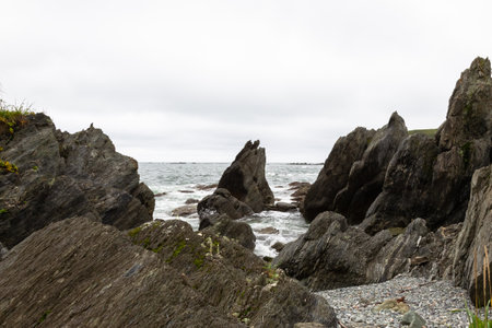 Cape Acute. South Sakhalin, Russiaの写真素材
