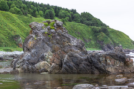 Cape Acute. South Sakhalin, Russiaの写真素材